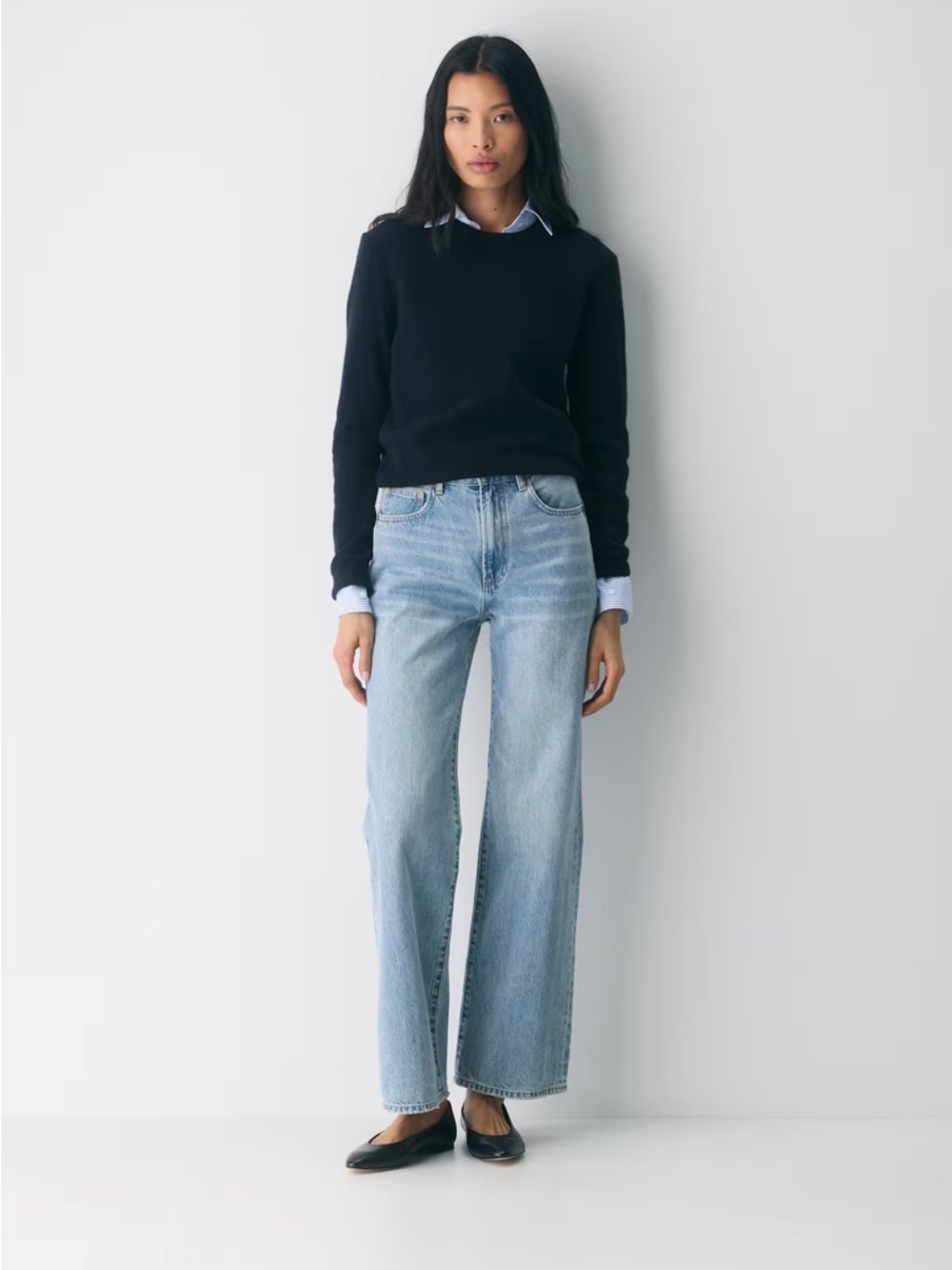 Denim Forum The Ferrah Hi-Rise Wide-Leg Jeans